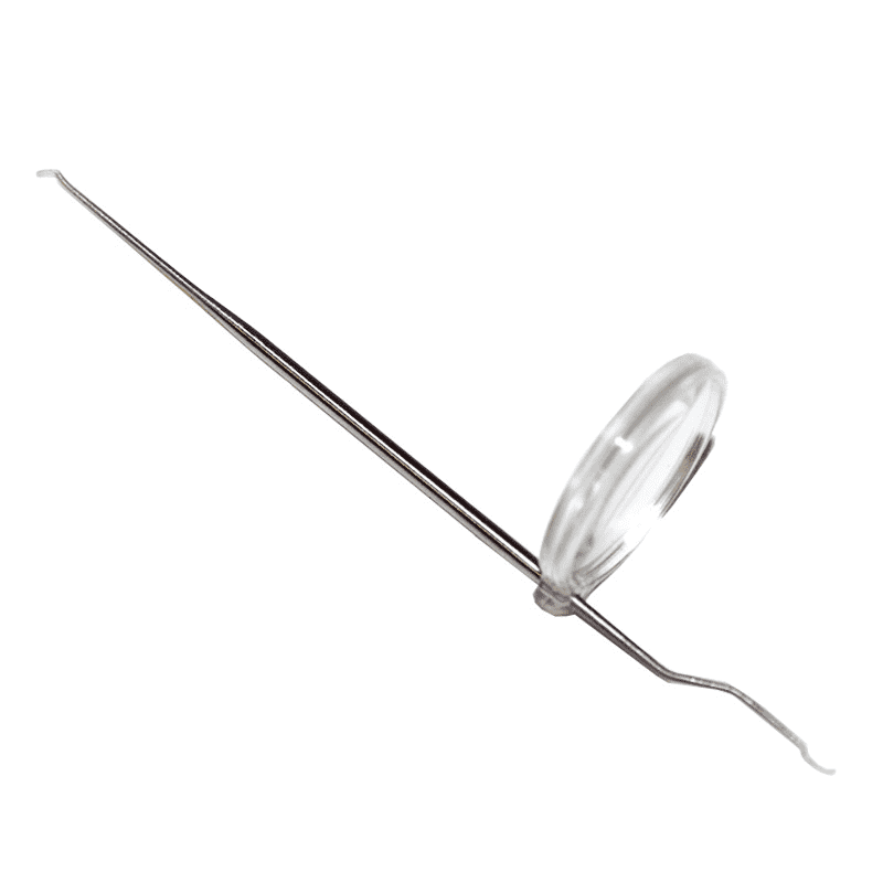 Umlarvnadel zweiseitig mit abnehmbarer Lupe Edelstahl Bienen Königin Umlarvwerkzeug Umlarvlöffel