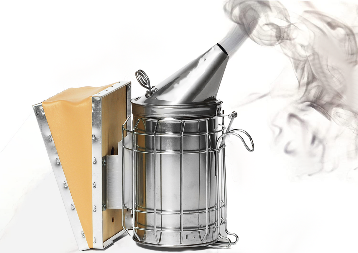 Ami Smoker 11cm stainless steel with inner cup Dadant style beekeeping