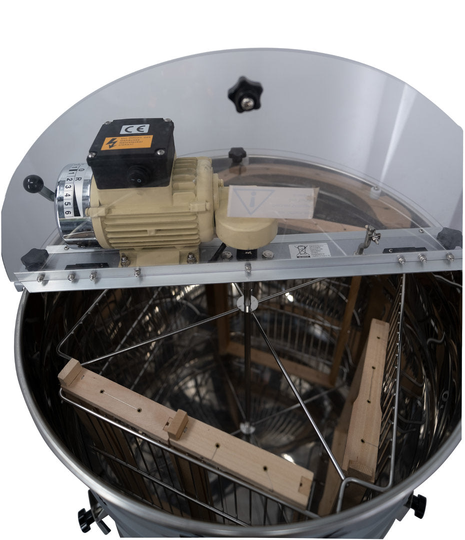 Honingextractor 53cm 4/8 frames RVS motor Duitse standaard Zander Dadant Hobby Line