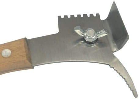 Beekeeping tools: hive tool, comb lifter, comb scraper, multi-tool