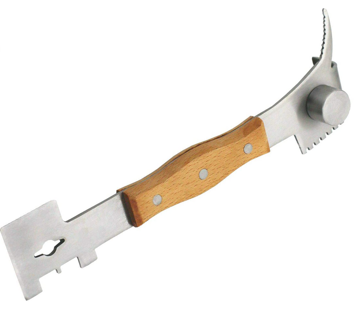 Beekeeping tools: hive tool, comb lifter, comb scraper, multi-tool