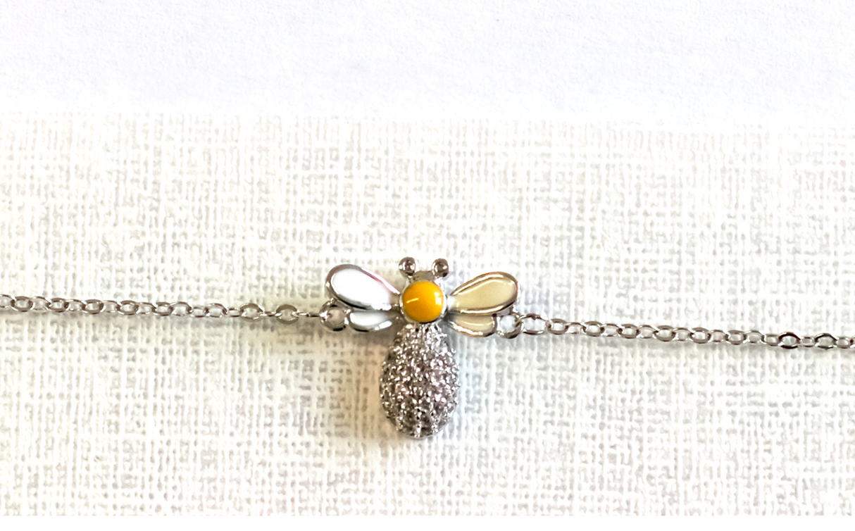 Bracelet in a bee design, fashion jewelry for beekeepers and bee lovers