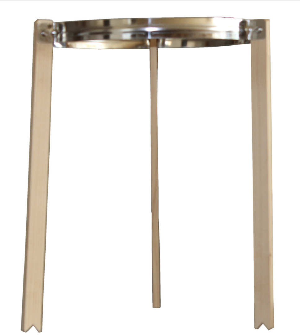 Tripod stand for 32cm conical sieve. Fits any container, sieve, conical sieve.
