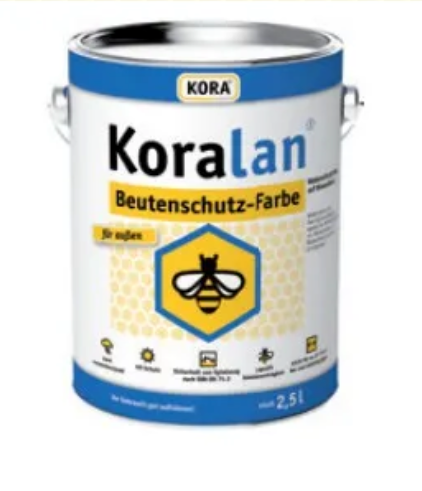 Koralan Beutenschutz Farbe Für Styropor und Holz Beuten Bienenbeuten 2,5l