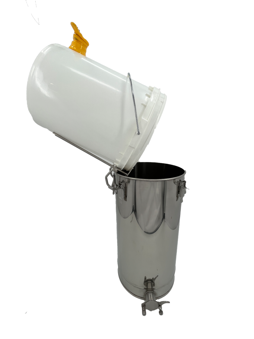 Eimerhalter Edelstahl Stabil universal Passend Für alle Honigeimer und Abfüller