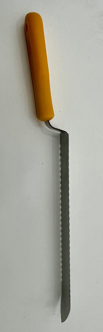 Uncapping knife, serrated edge, 27 cm blade, honeycomb uncapping