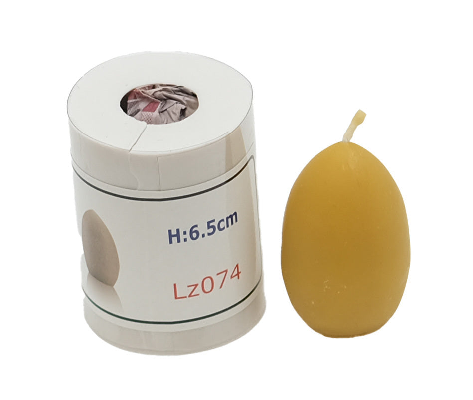 Silicone candle mold for beeswax and candle wax Lz014 Easter egg without decoration