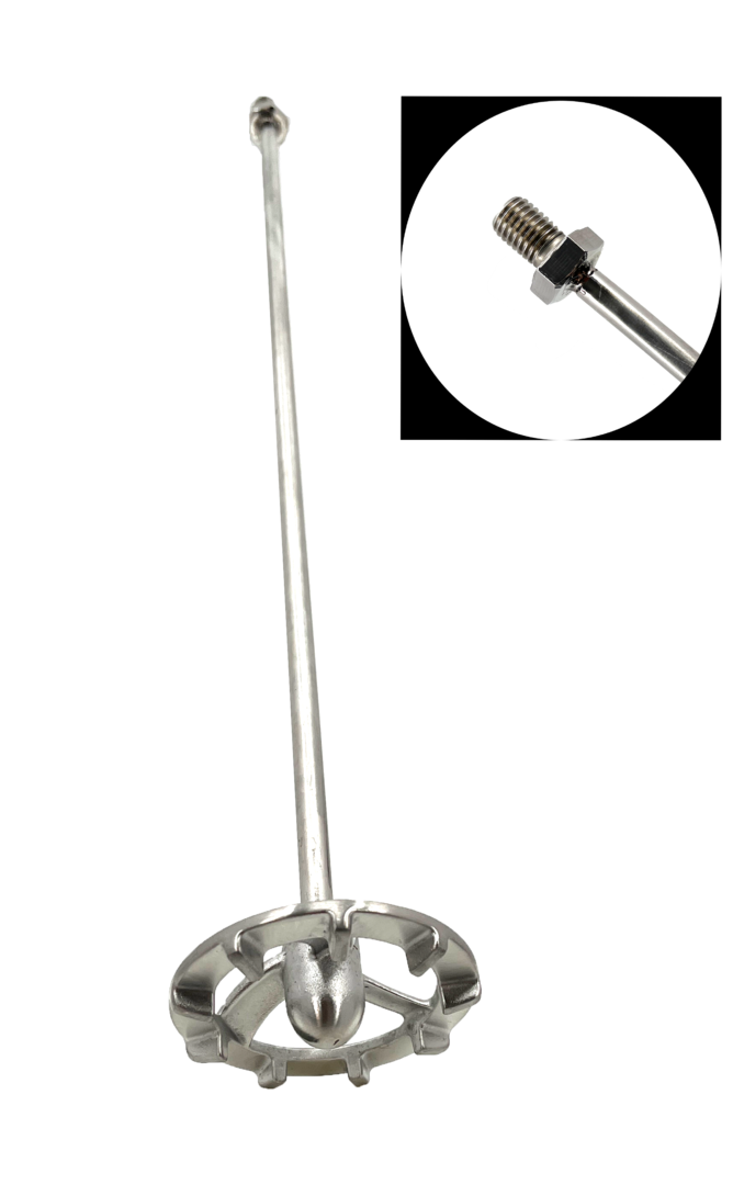 Honey stirrer with M14 thread, similar to Rapido Rasant stainless steel, for making creamy honey.