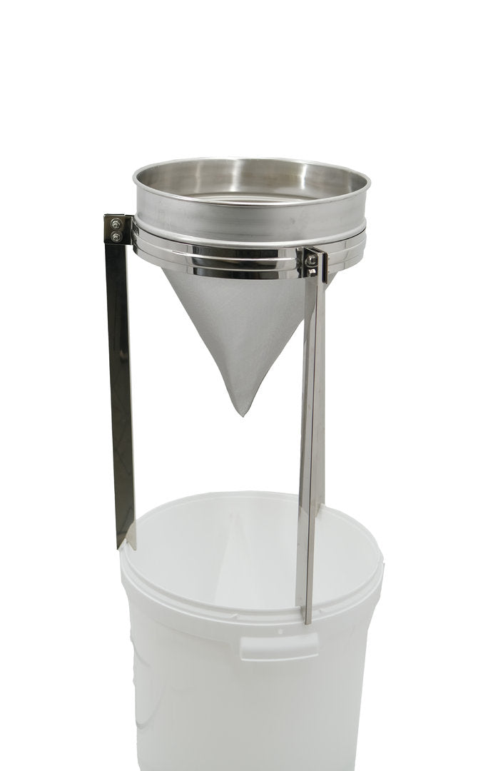 Tamis pointu à miel inox fin Convient pour 3 pattes et nos embouteilleurs