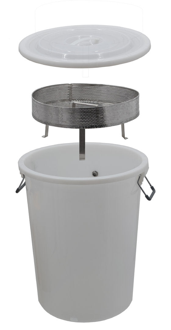 Scaldacera a vapore con inserto filtrante in acciaio inox Scaldacera da 100 l