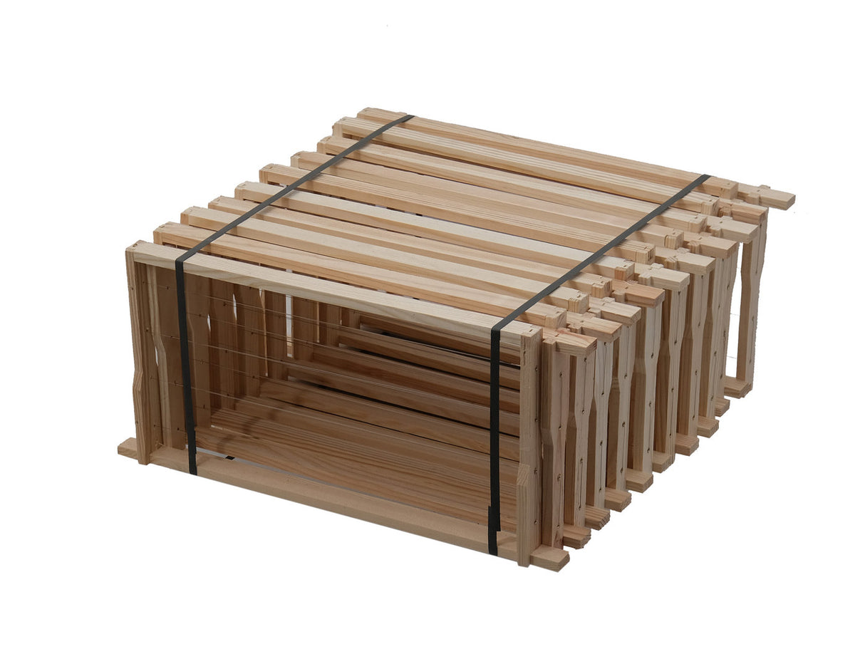 Rähmchen Zander Hoffmannseiten geöst und gedrahtet Hoffman Liebig Beute