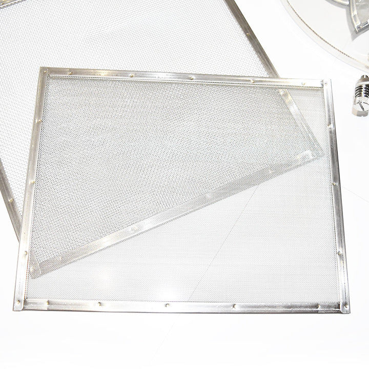 Abfüll und Siebkübel 25kg aus Edelstahl Abfüllkübel und Siebkübel Filterkübel mit Sieben