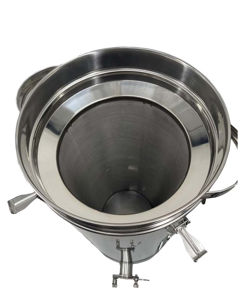 Tamis conique fin en acier inoxydable, tamis pointu pour récipient de 30 kg, tamis filtrant fin