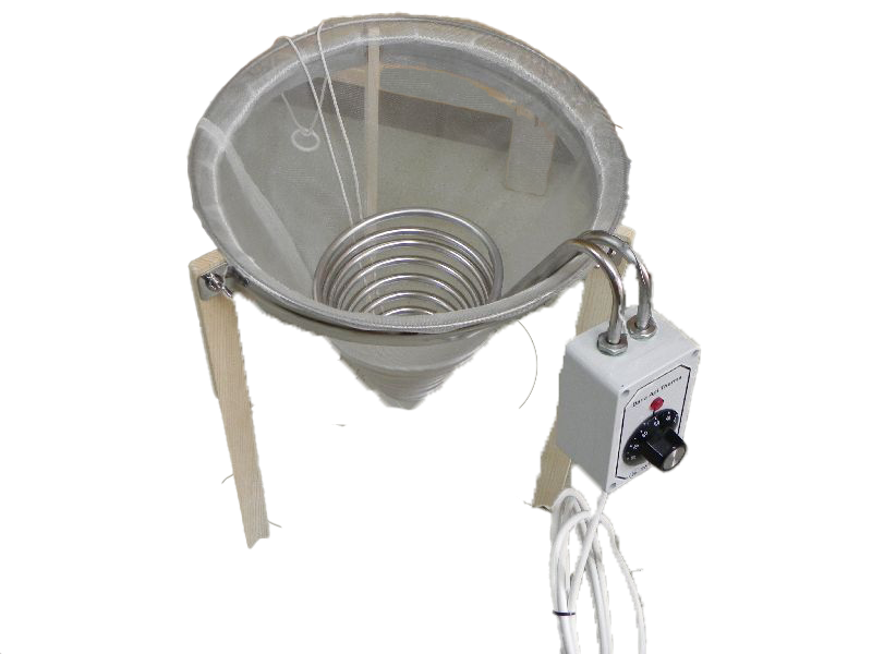 Tripod stand for 32cm conical sieve. Fits any container, sieve, conical sieve.