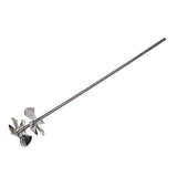 Honey stirrer with stirring propeller and two fixed, counter-rotating stirring blades
