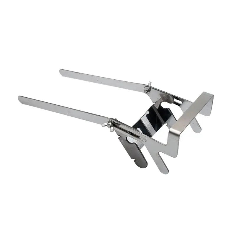 Adjustable bucket holder for all stainless steel bottling buckets, honey buckets, and pails