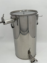 Honigabfüller 2. Quetschhahn Lunzer Kegelsieb Edelstahl Filterkübel 50Kg