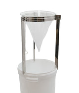 Dreibein Stativ aus Edelstahlfür Spitzsieb 32cm / 33cm Passt auf jeden Behälter, Sieben, Spitzsieb