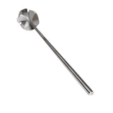 Honey stirrer with stirring propeller and two fixed, counter-rotating stirring blades