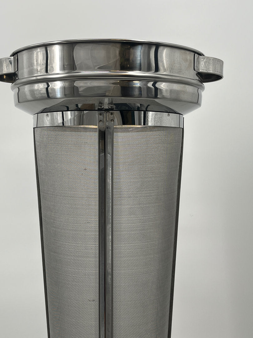 Setaccio a cono a setaccio fine in acciaio inox setaccio a punta per contenitore da 50 kg setaccio a filtro fine