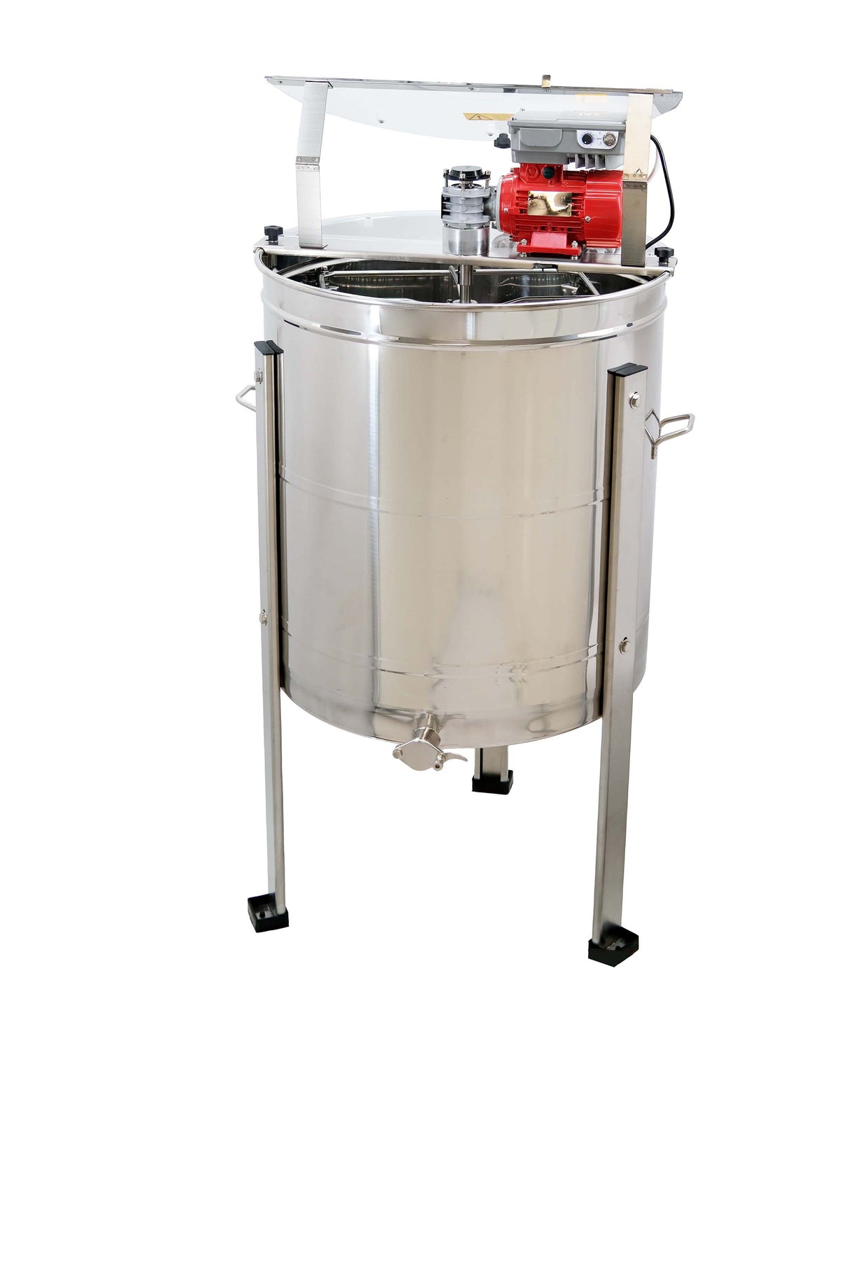 Extracteur de miel radial à base inclinée 20 nids d'abeilles Dadant / 12 nids d'abeilles Moteur Zander standard allemand