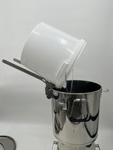 Adjustable bucket holder for all stainless steel bottling buckets, honey buckets, and pails