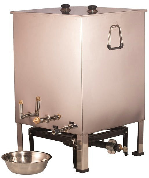 Wachsschmelzer Groß Edelstahl 24 Waben 62x62cm Dampfwachsschmelzer