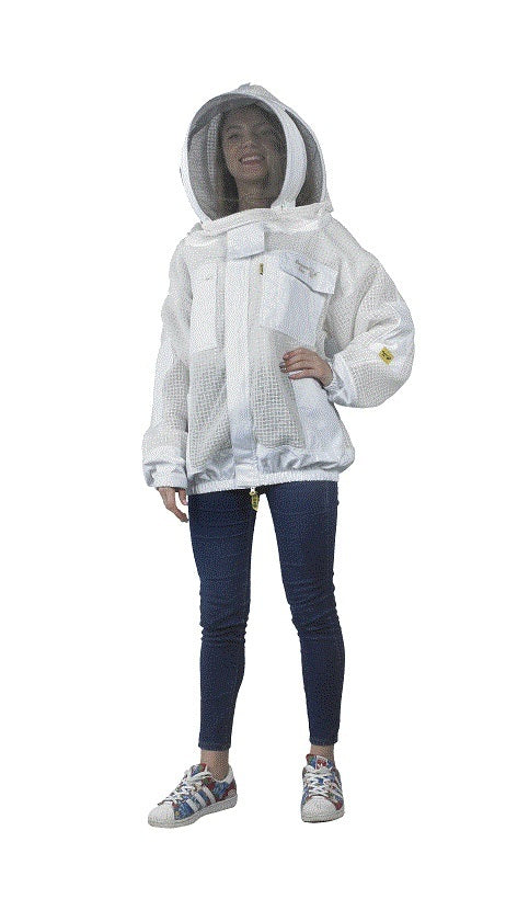 Imkeranzug Elegant Bee Overall Schutzanzug Bienen Belüftet Netzgewebe Weiss