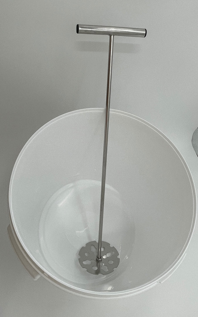 Up and Down Honey Stirrer, Large, Manual Honey Stirring Tool with Handle