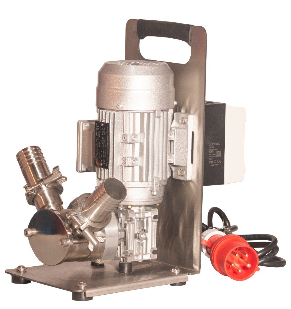 Pompe à miel 400V fort courant puissante 900L/h auto-amorçante