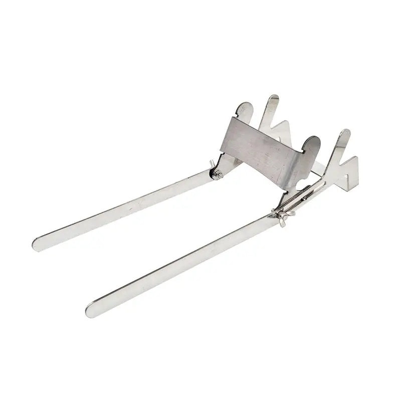 Adjustable bucket holder for all stainless steel bottling buckets, honey buckets, and pails