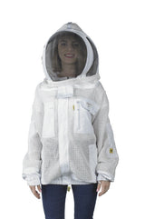 Imkeranzug Elegant Bee Overall Schutzanzug Bienen Belüftet Netzgewebe Weiss