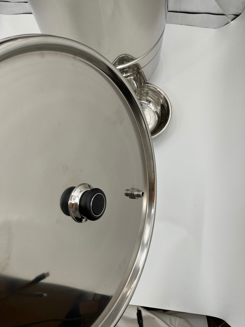 Scaldacera a vapore tondo in acciaio inox diametro 64 cm fino a 30 favi