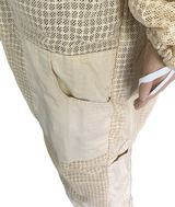 Imkeranzug Overall Schutzanzug Bienen Belüftet Beige Creme
