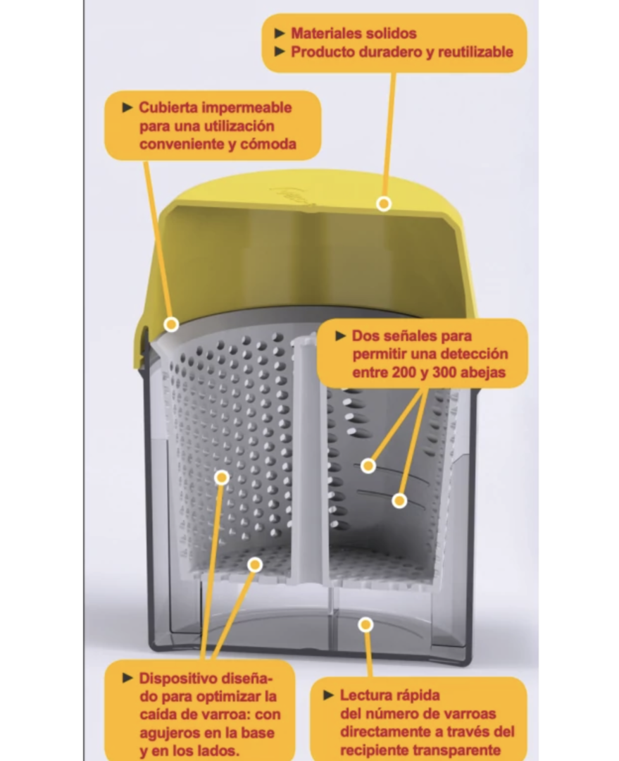 Befallskontrolle Varroa Check Varroa Test MIlbenbefall Puderzucker