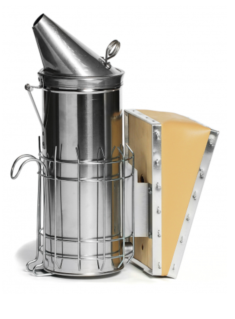 Professional stainless steel smoker, large bee smoker, Amiskoker in Dadant style