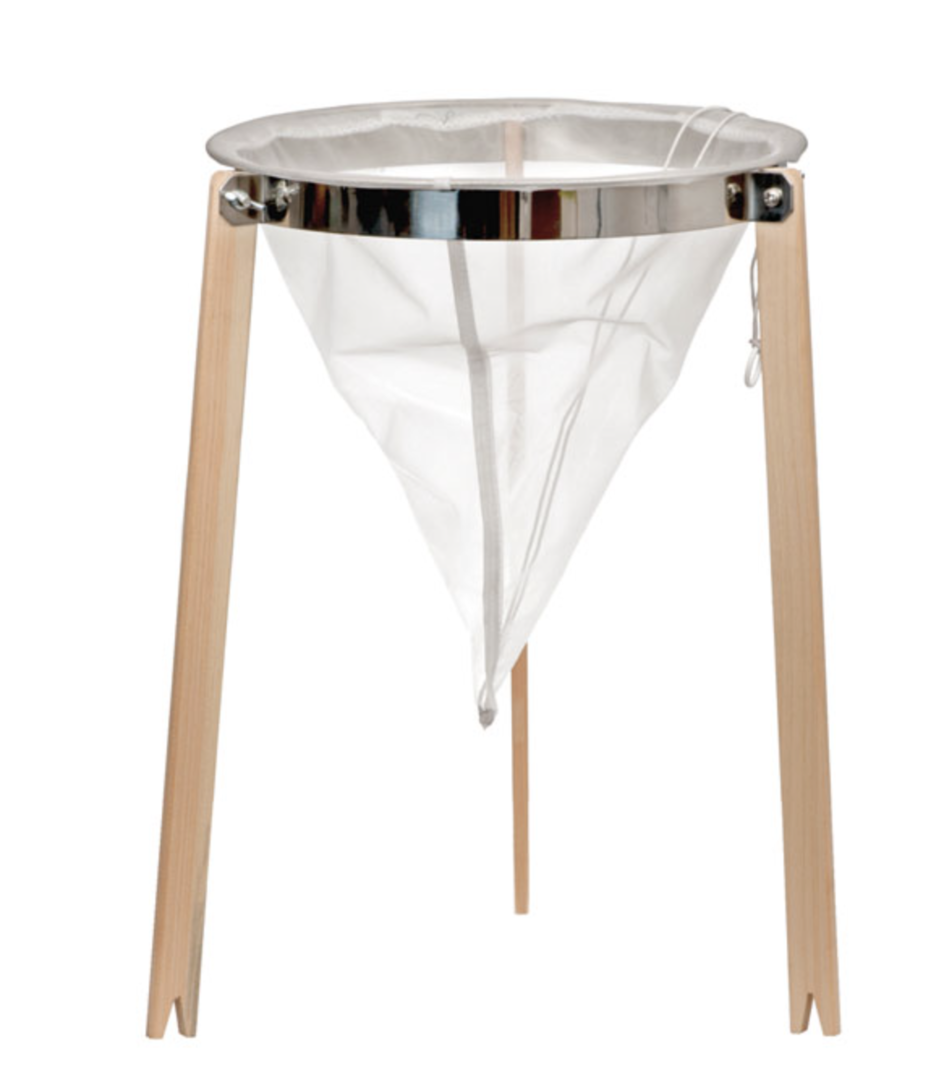Tripod stand for 32cm conical sieve. Fits any container, sieve, conical sieve.
