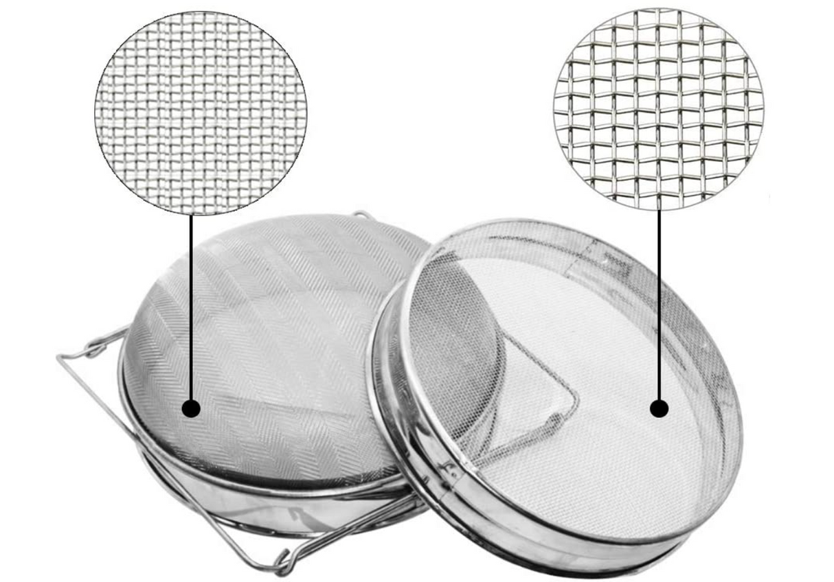 Edelstahl Honigsieb Doppelsieb Filter Typ1 Klassische Bauart Bienenzucht Ausrüstung Werkzeuge