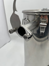 Honigabfüller 2. Quetschhahn Lunzer Kegelsieb Edelstahl Filterkübel 50Kg