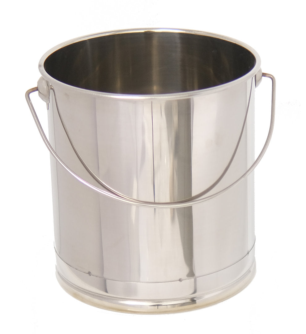 Wachs und Honig Eimer 10 Liter Edelstah mit Henkell Wachs-Schmelztopf gerade