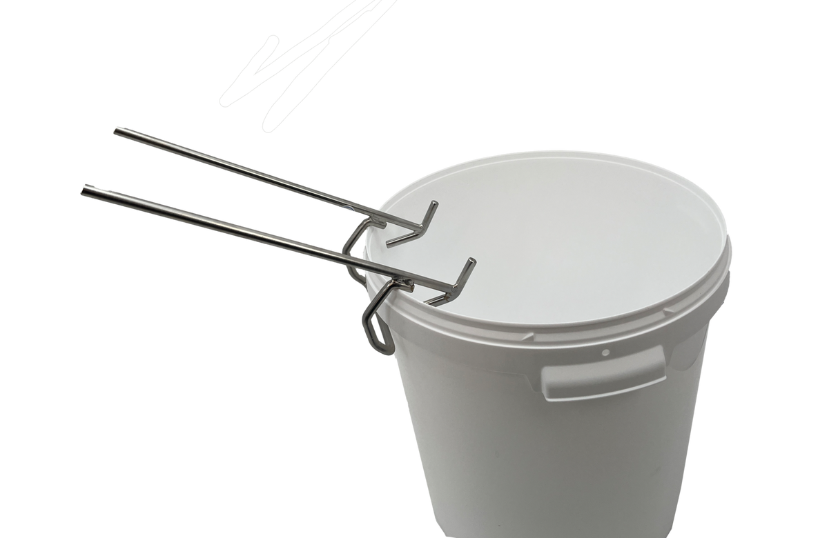 Eimerhalter Edelstahl Stabil universal Passend Für alle Honigeimer und Abfüller