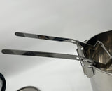 Adjustable bucket holder for all stainless steel bottling buckets, honey buckets, and pails