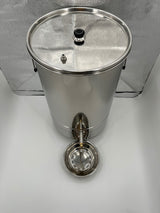 Round stainless steel steam wax melter, 45cm diameter, for up to 12 honeycombs