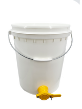 Abfüllhobbock mit Quetschhahn für Honig Honigabfüller Abfüllkübel 40 Kg