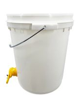 Abfüllhobbock mit Quetschhahn für Honig Honigabfüller Abfüllkübel 40 Kg