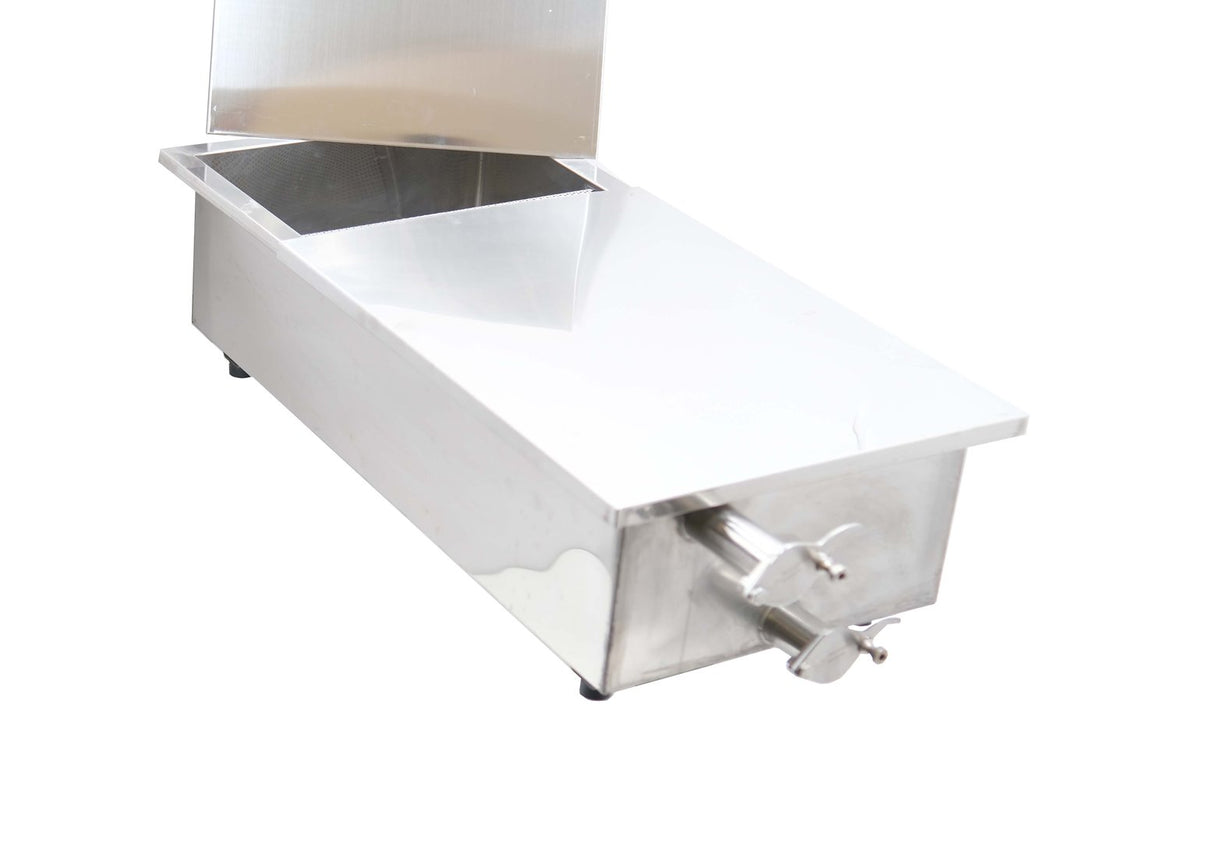 Honigsumpf Edelstahl mit 5 Filterkammmern Honigsieb Sonderserie Restposten