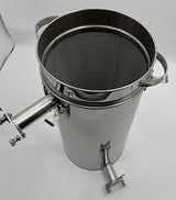 Honigabfüller 2. Quetschhahn Lunzer Kegelsieb Edelstahl Filterkübel 50Kg