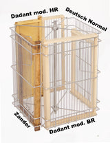 Honingzuiger 4/8 Honingraat roestvrijstalen motor Duitse normale snoekbaars Dadant 52 cm diameter