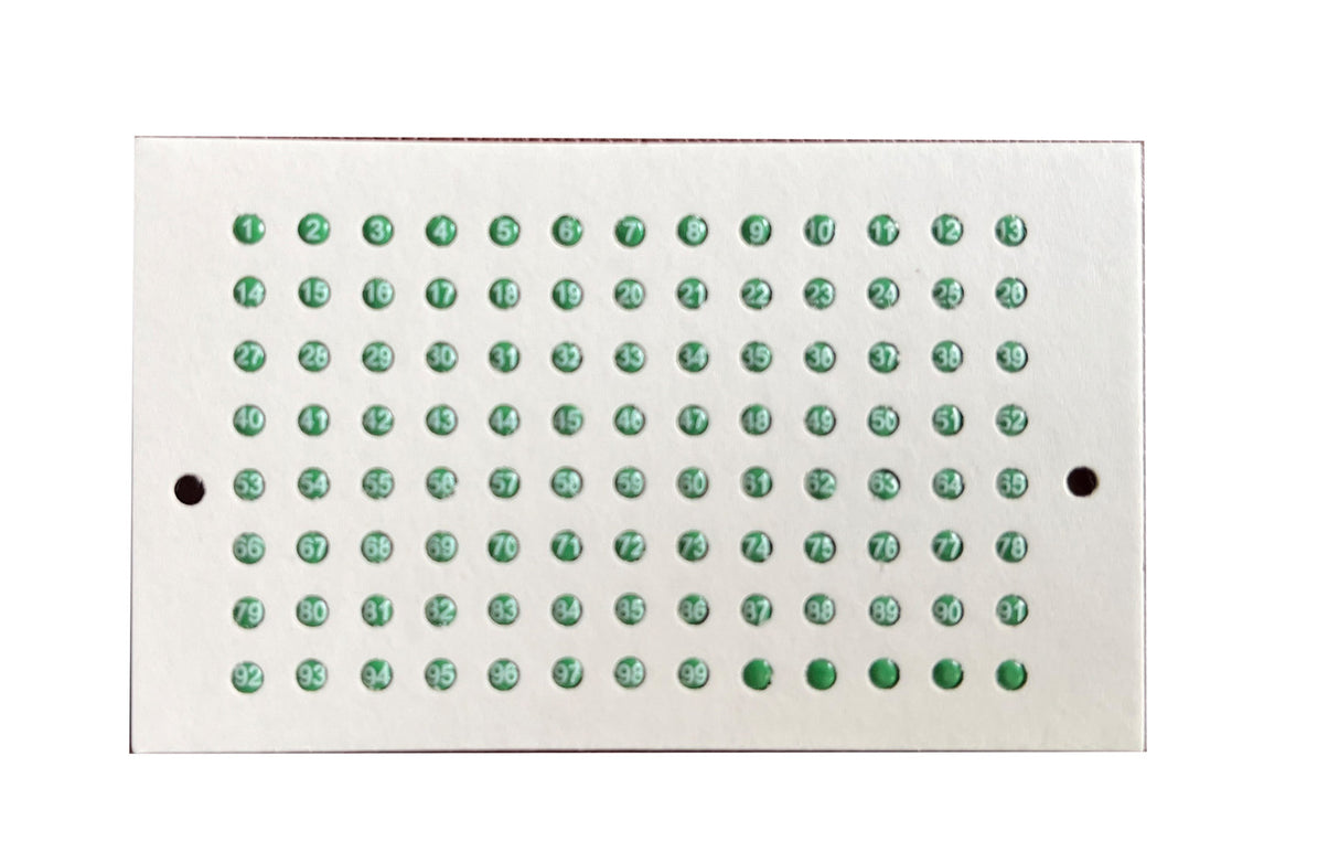 Leucht Opalith Plättchen zum Königin Markieren Zeichenplättchen Classic 104 Königin Nummern 1-99