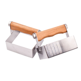 Honeycomb cutter, die-cutting mold for honeycombs, stainless steel with wooden handle